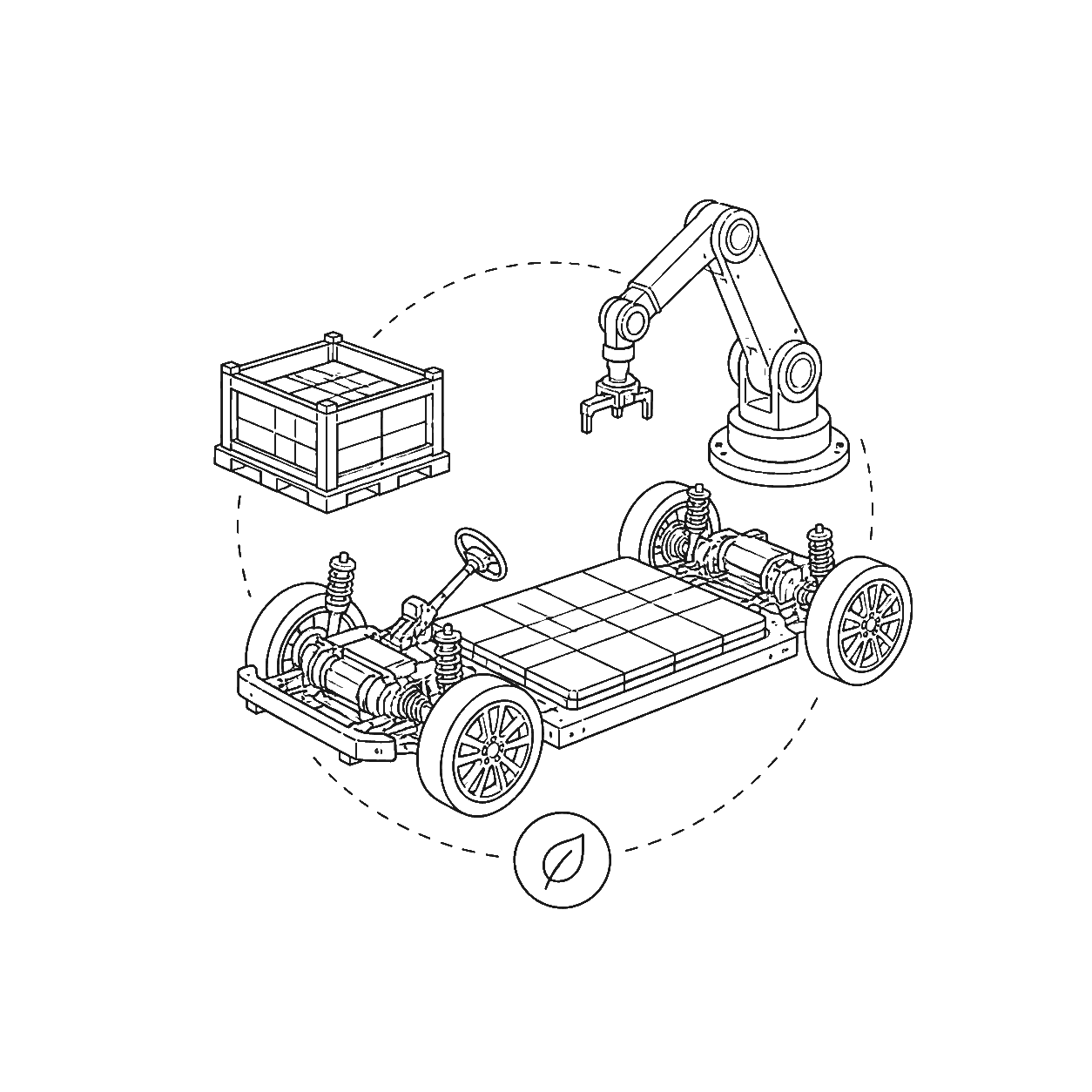 Automotive sector illustration