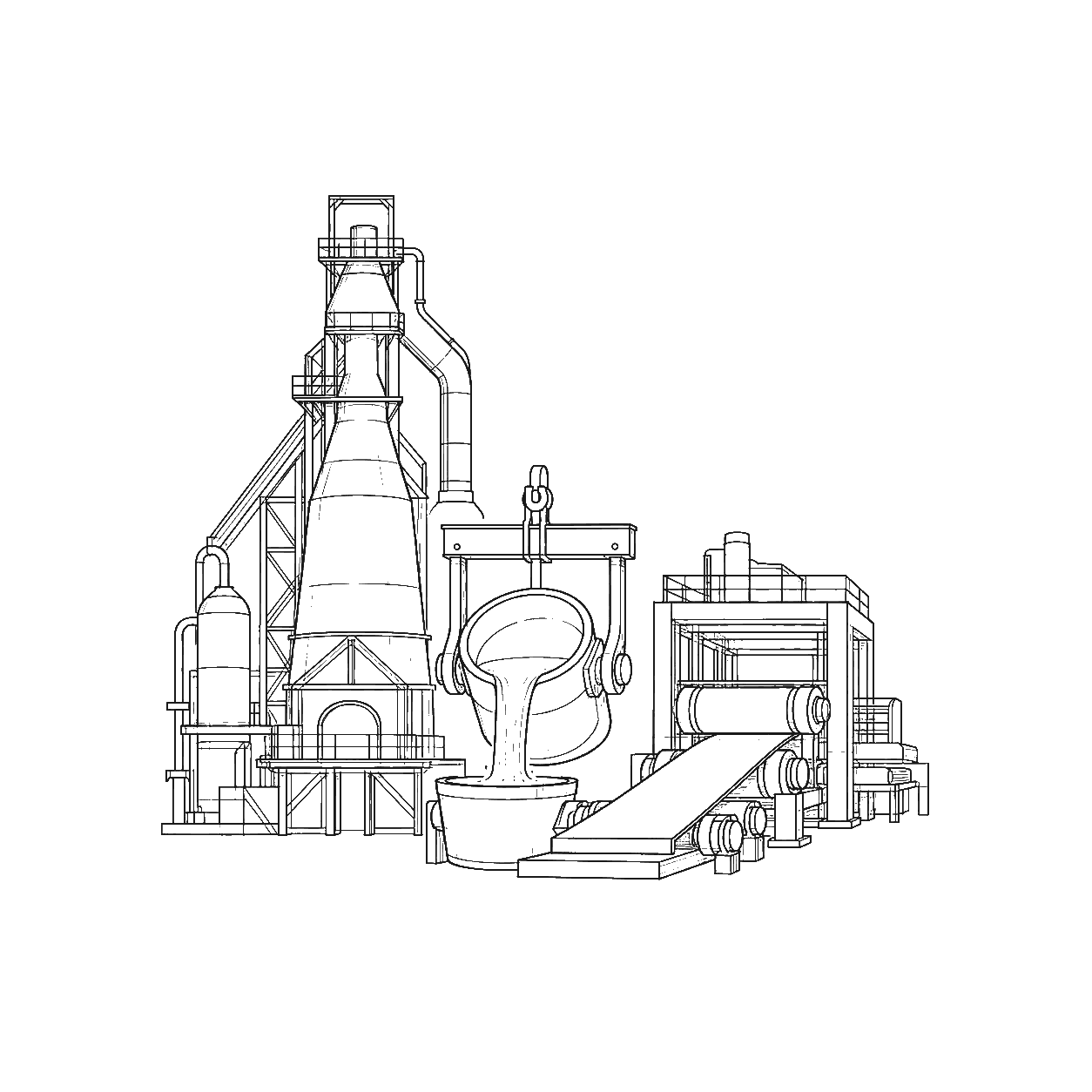 Iron & Steel sector illustration